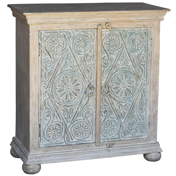 Eamon Carved Wooden Chest