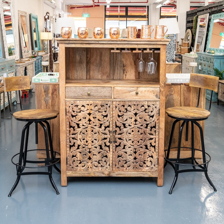 Margo Wooden Bar Counter