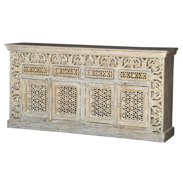 Ridhi Hand Carved Wooden Sideboard
