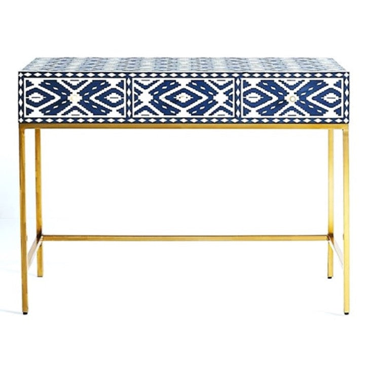 Gemma Bone Inlay Console Table