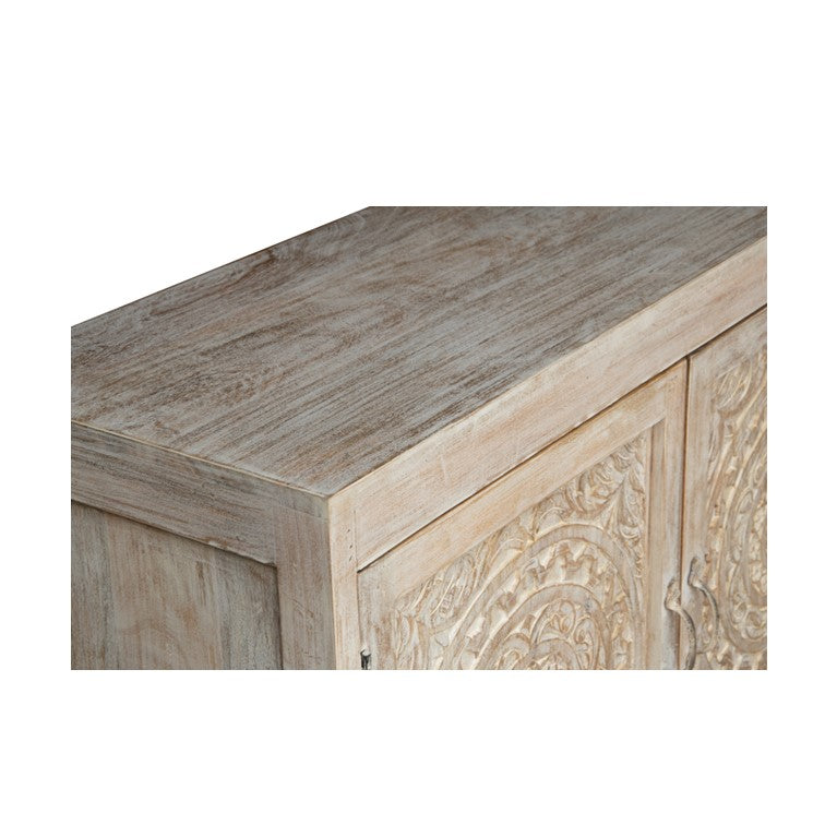 Douglas Hand Carved Wooden Buffet