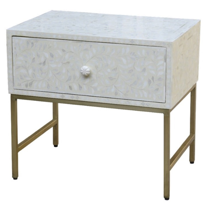 Rivia Bone Inlay Bedside