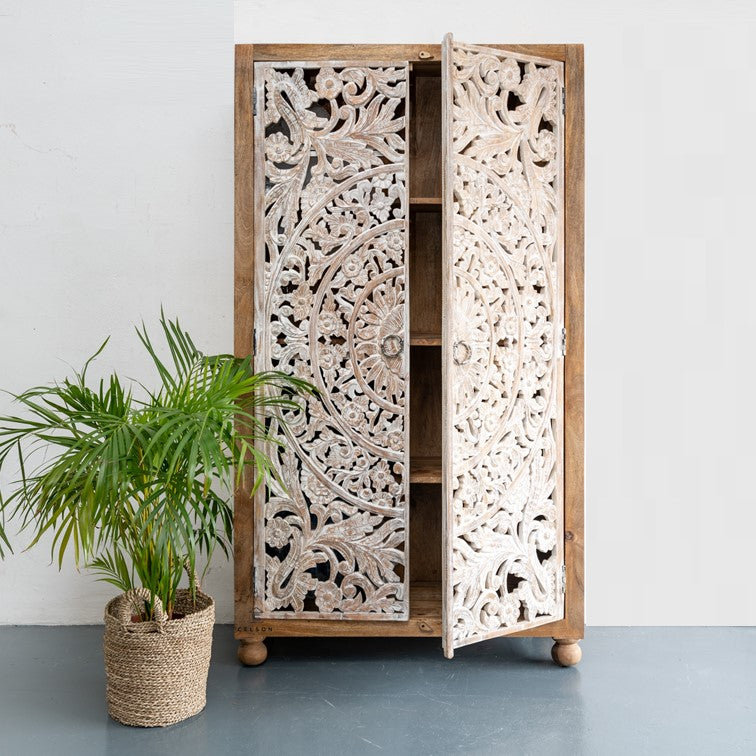 Rory Hand Carved Almirah