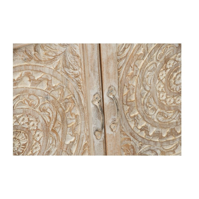 Douglas Hand Carved Wooden Buffet