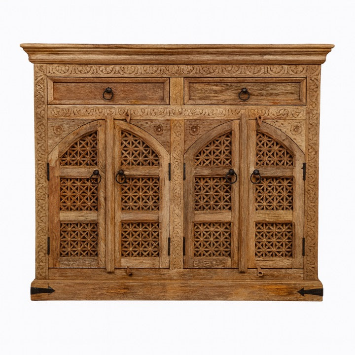 Finn Hand Carved Cabinet