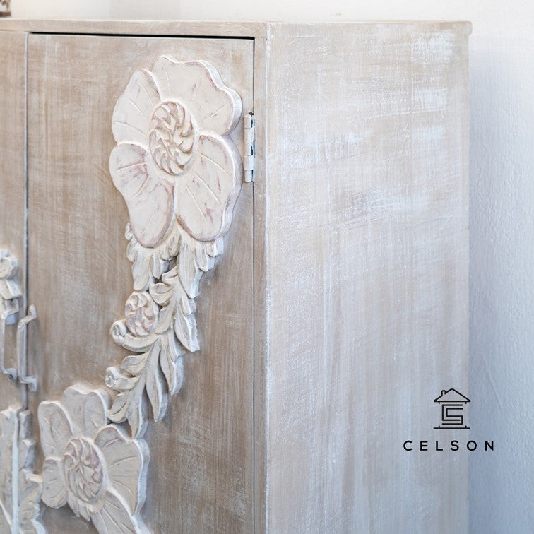 Fionna Hand Carved Side Board