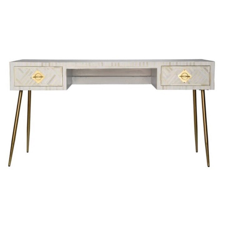 Cassidy Bone Inlay Study Table