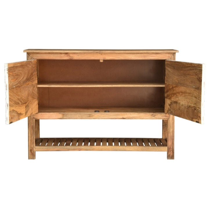 Raisha Hand Carved Wooden Console Table