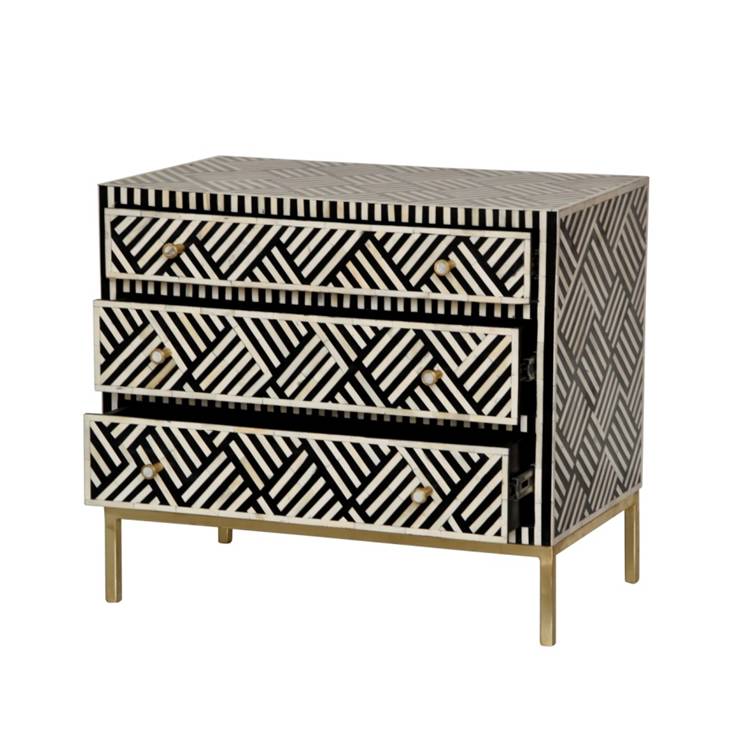 Miffy Bone Inlay Chest of Drawer