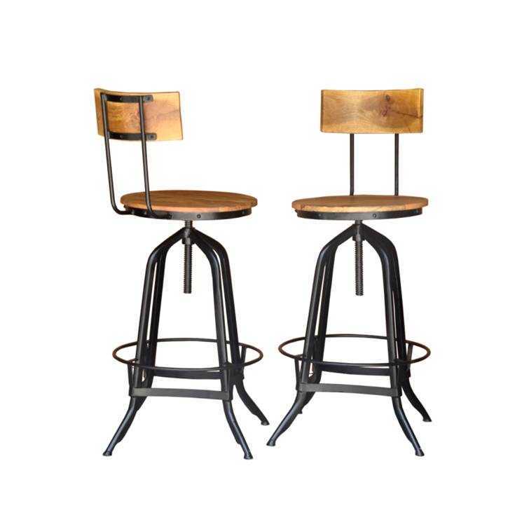 Rock Wooden Bar Chair