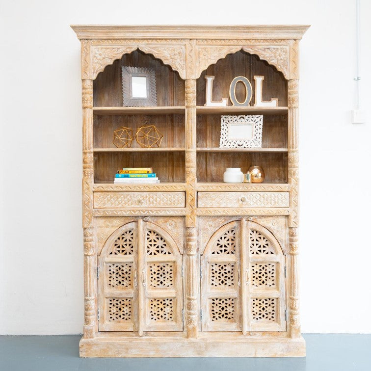 Pierce Carved Bookcase