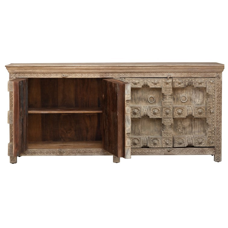 Daniel Hand Carved Wooden Sideboard