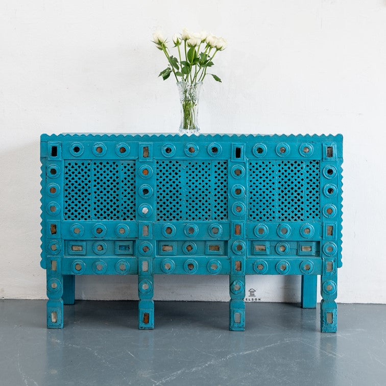 Susan Hand Carved Wooden Console Table