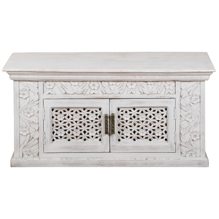 Nicole Hand Carved Wooden TV Cabinet