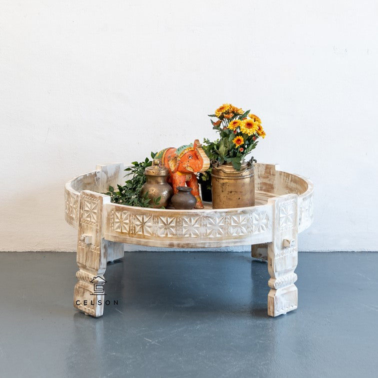 Sally Carved Chakki Table