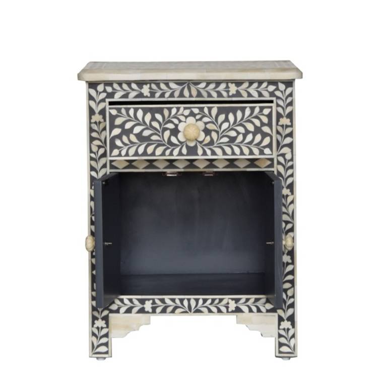 Kathryn Bone Inlay Bedside