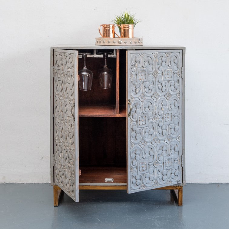 Paul Wooden Bar Cabinet