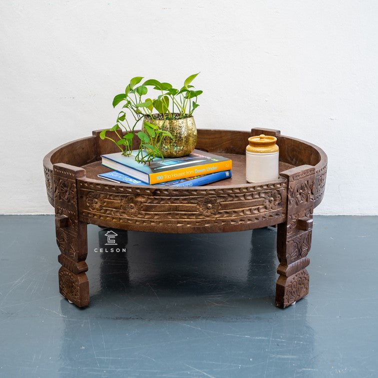 Leon Carved Chakki Table