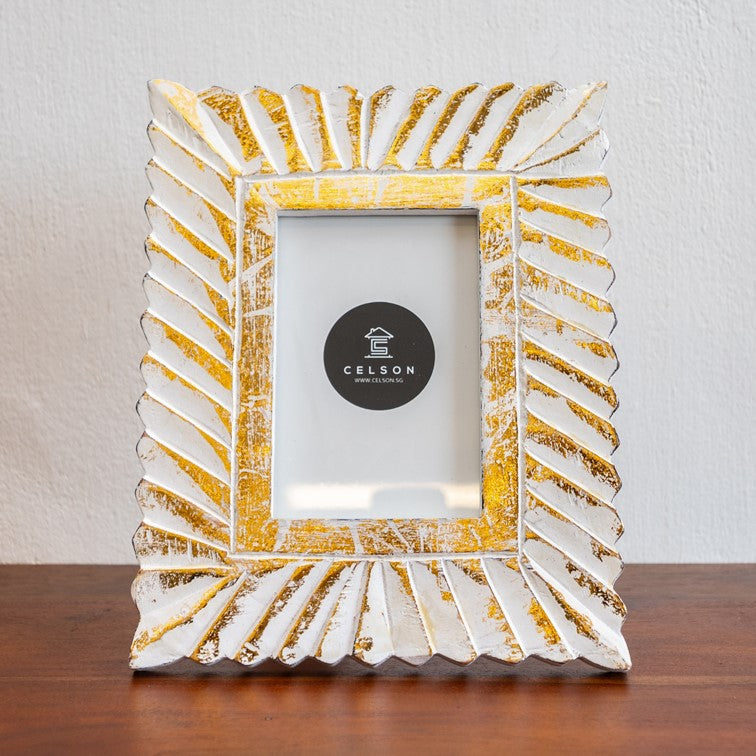 Evie Hand Carved Photo Frame