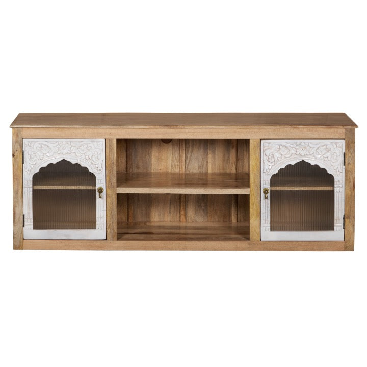 William Hand Carved Wooden TV Cabinet