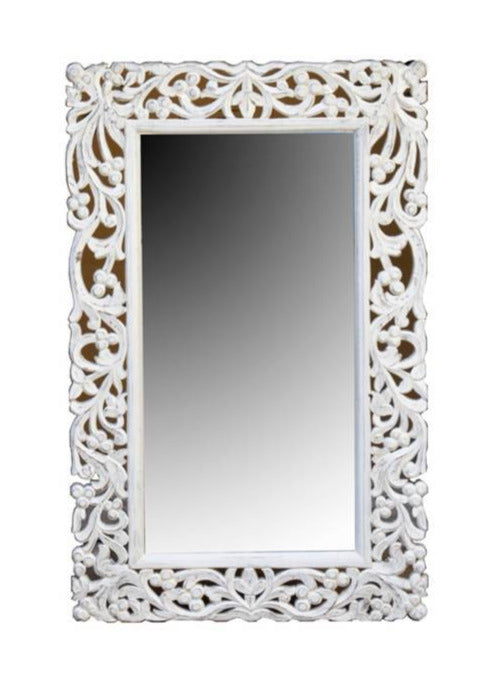 Camila Hand Carved Wooden Mirror