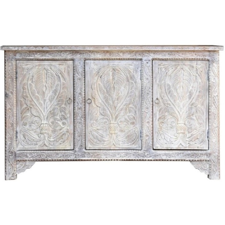 Remi Hand Carved Wooden Sideboard
