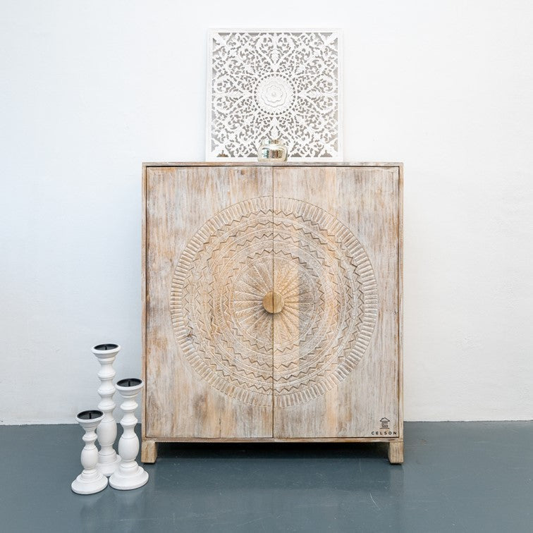 Asbert Wooden Bar Cabinet