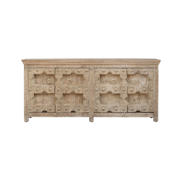 Daniel Hand Carved Wooden Sideboard