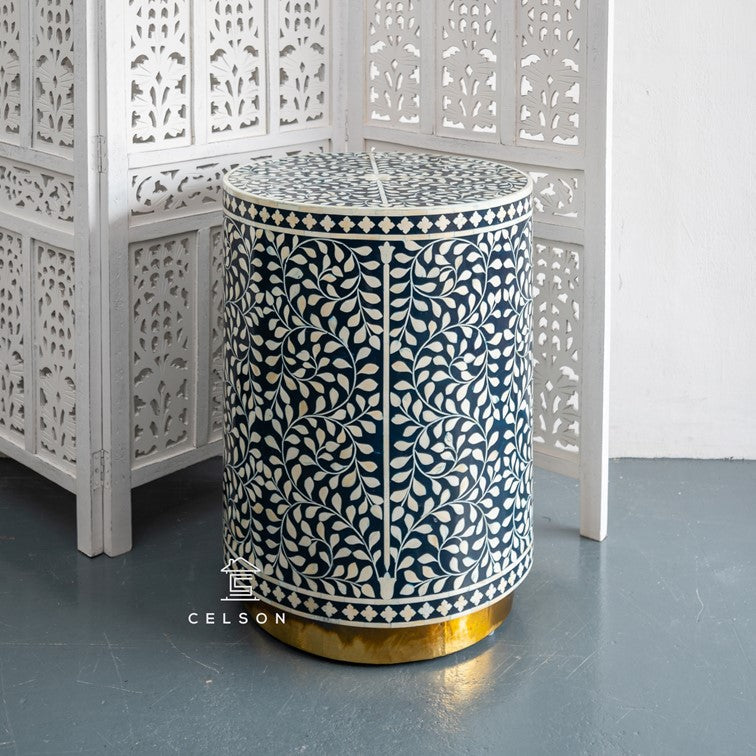 Pipa Bone Inlay Stool