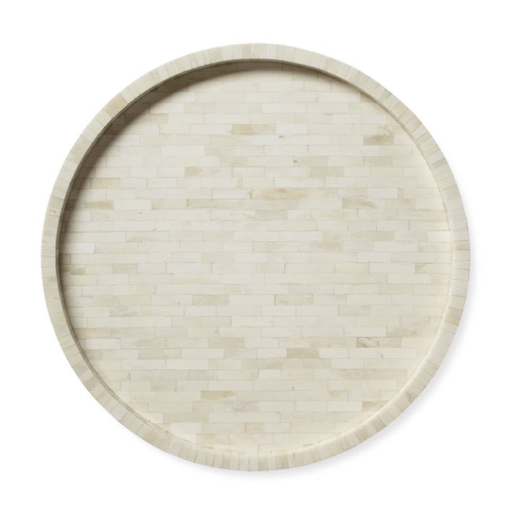 Meneell Bone Inlay Geometrical Pattern Tray