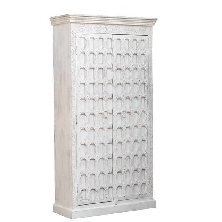 Alisha Hand Carved Almirah