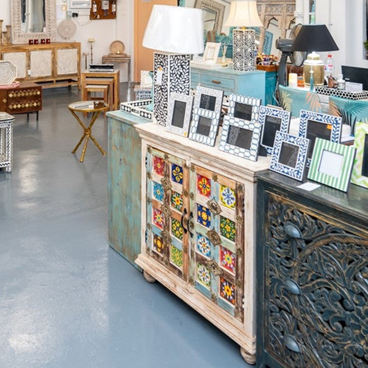 Abby Carved Wooden Chest of Drawer