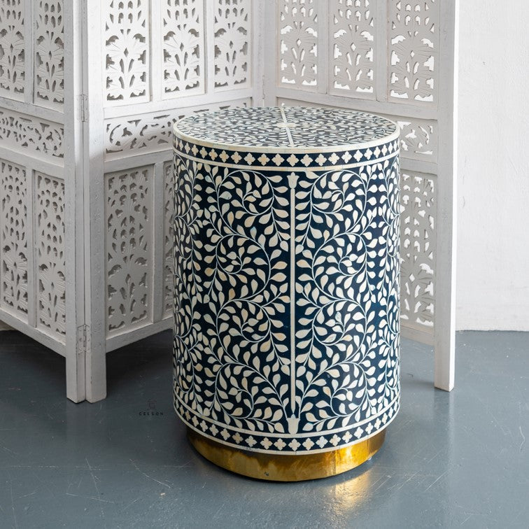 Pipa Bone Inlay Stool