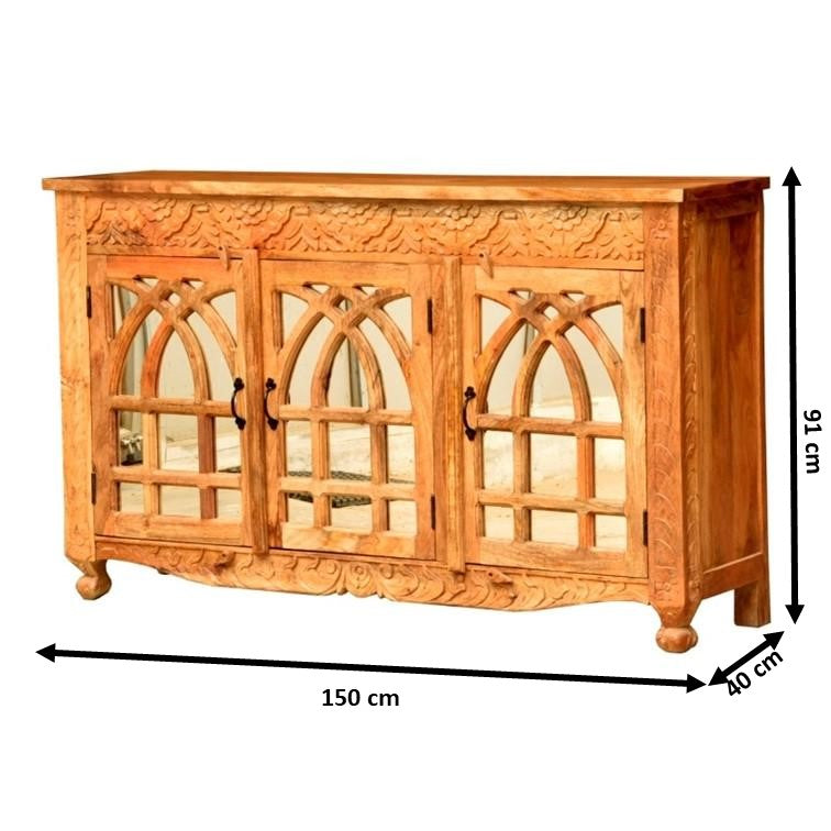 Shiva Hand Carved Sideboard