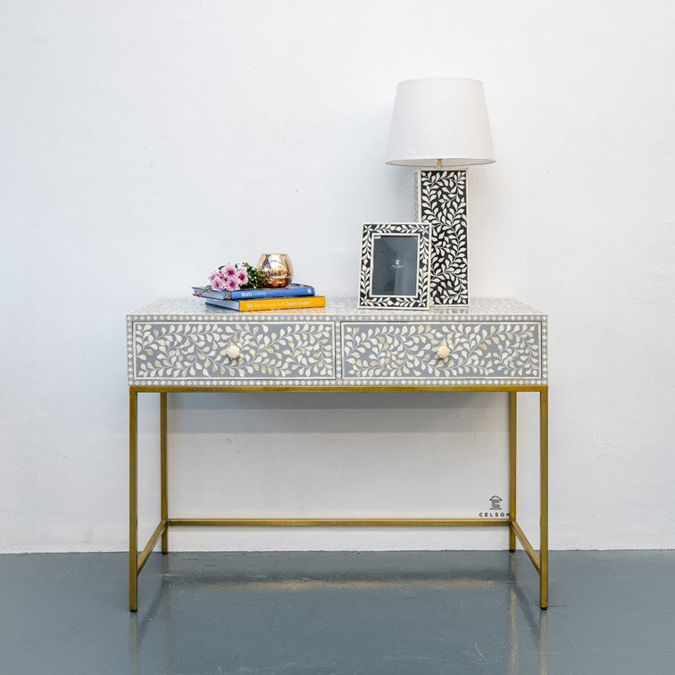 Evie Bone Inlay Console Table