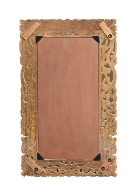 Camila Hand Carved Wooden Mirror