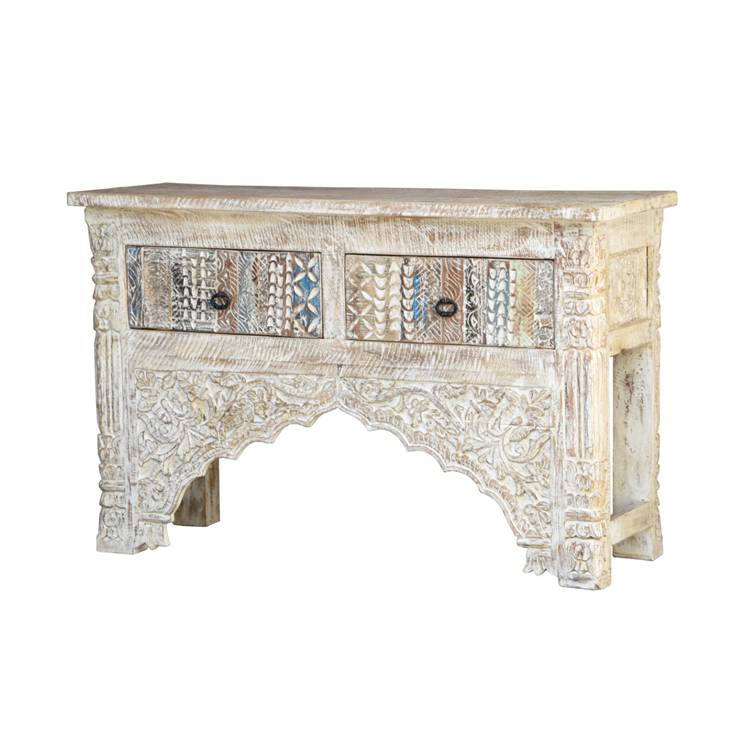 Alfano Hand Carved Console Table