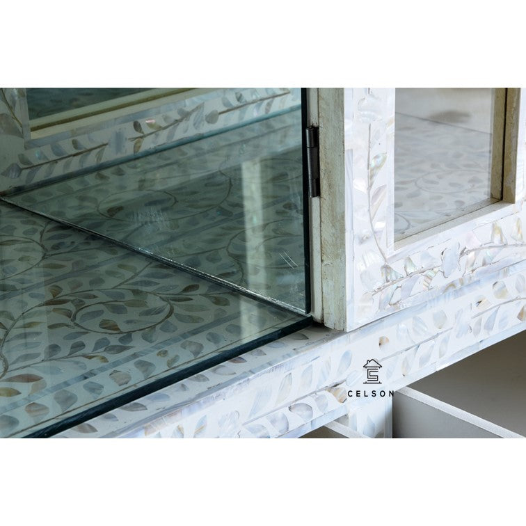 Shanna Mother Of Pearl Inlay Bar Cabinet