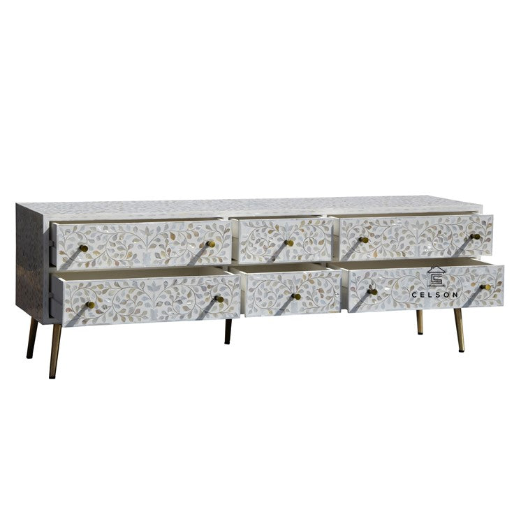 Avalino Mother of Pearl Inlay TV Cabinet