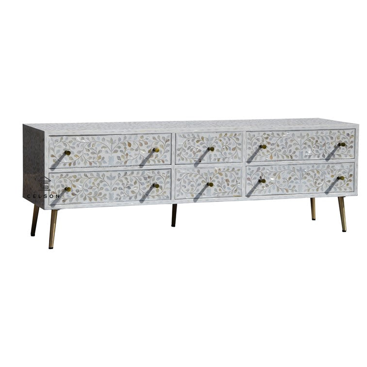 Sam Mother of Pearl Inlay TV Cabinet