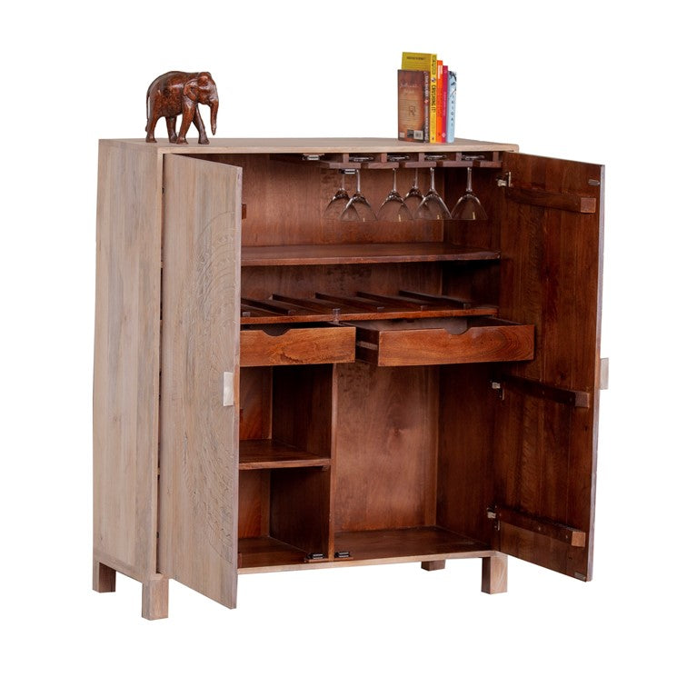 Asbert Wooden Bar Cabinet