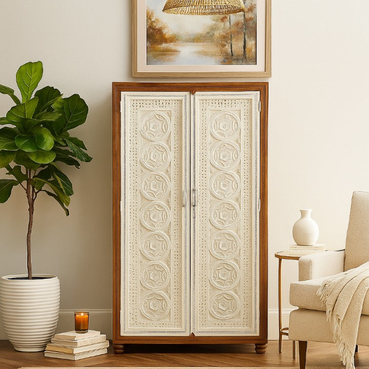 Jensen Hand Carved Almirah