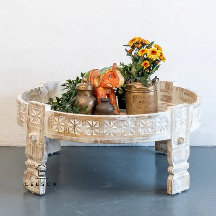 Sally Carved Chakki Table