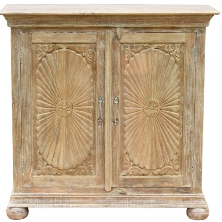 Rainne Wooden Carved Cabinet