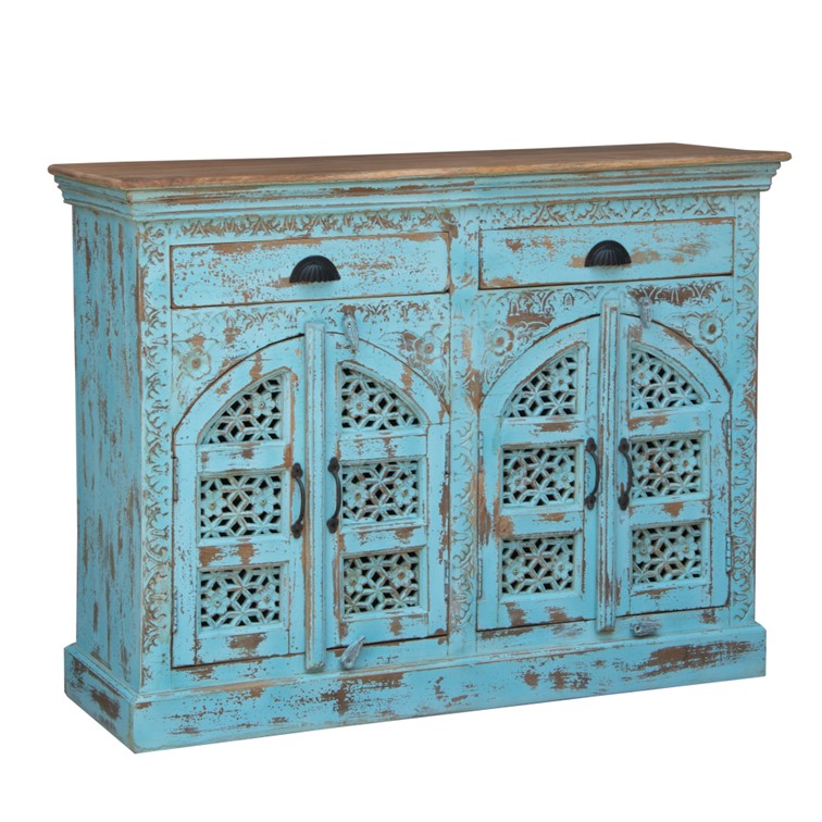 Anna Carved Wooden Cabinet