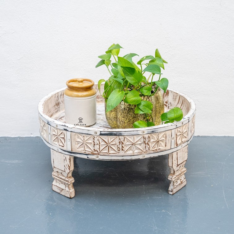 Yager Carved Chakki Table