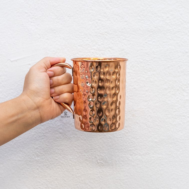 Rian Pure Copper Hammered Mug
