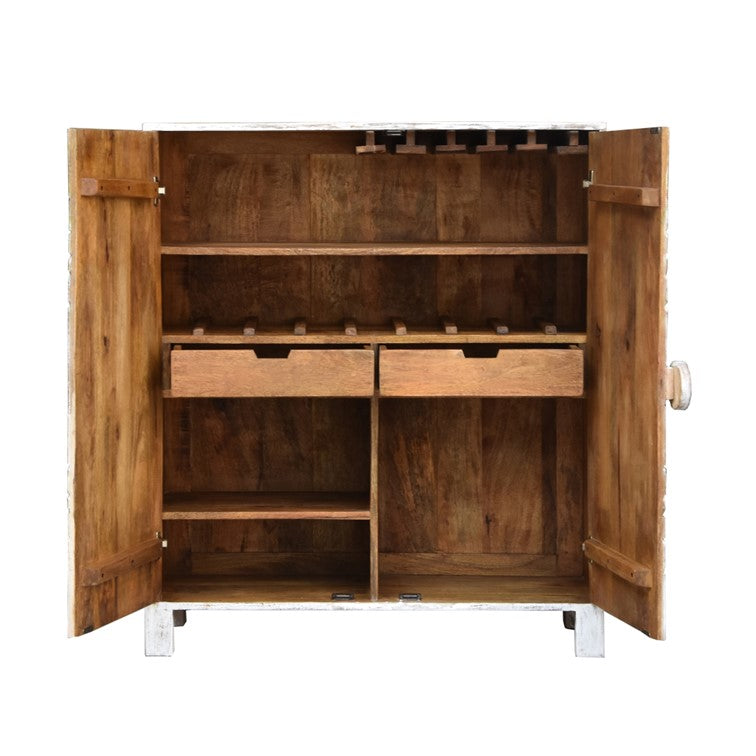 Asbert Wooden Bar Cabinet
