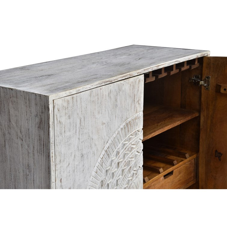 Asbert Wooden Bar Cabinet