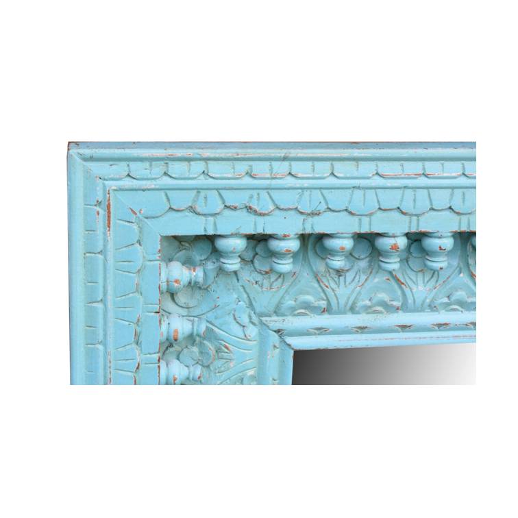 Janet Hand Carved Wooden Mirror